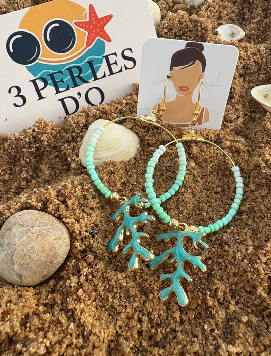 BOUCLES D'OREILLES MARINE
